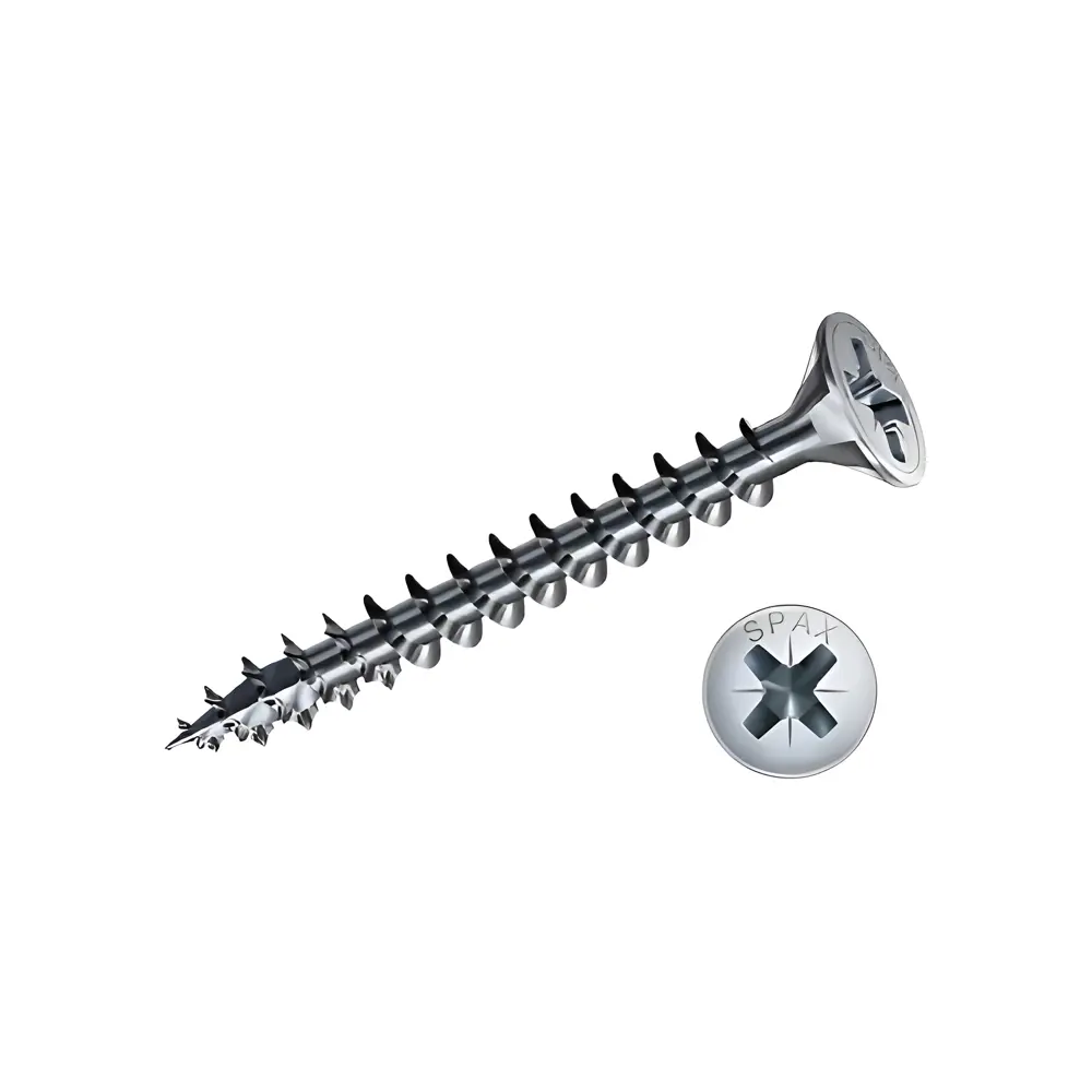 Фото Саморезы универсальные Spax потайные острые оцинкованные 5x55 мм 50 шт