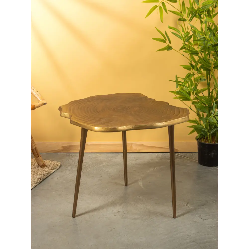 Фото Стол круглый Сима-ленд 61x61x51 см оранжевый / медный