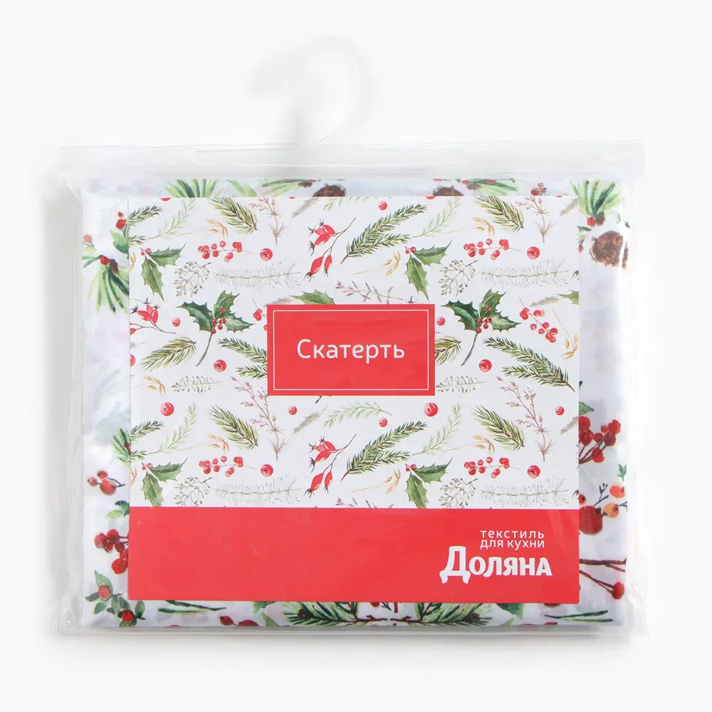 Фото 16 Скатерть на стол Доляна 9580631, прямоугольная, 145x180 см, цвет белый