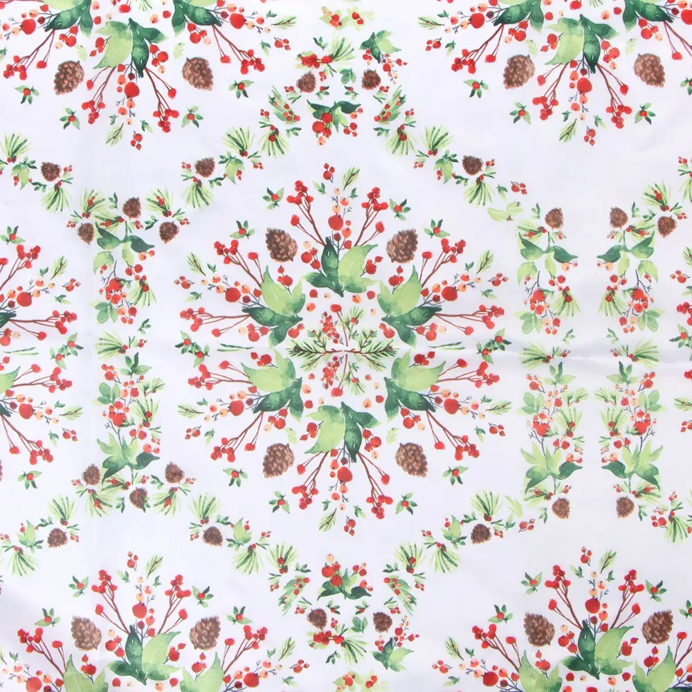 Фото 11 Скатерть на стол Доляна 9580632, прямоугольная, 145x220 см, цвет белый