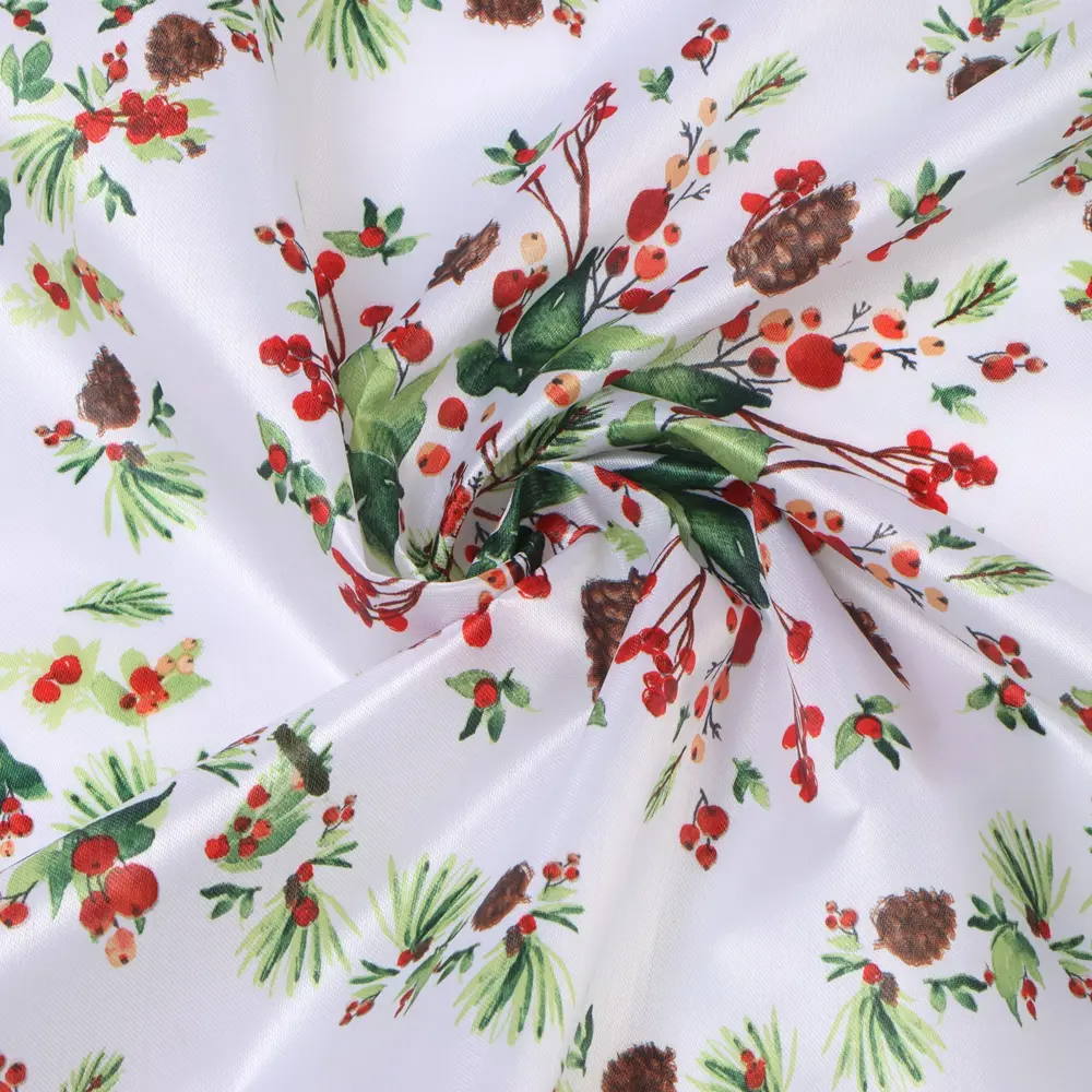 Фото 15 Скатерть на стол Доляна 9580632, прямоугольная, 145x220 см, цвет белый