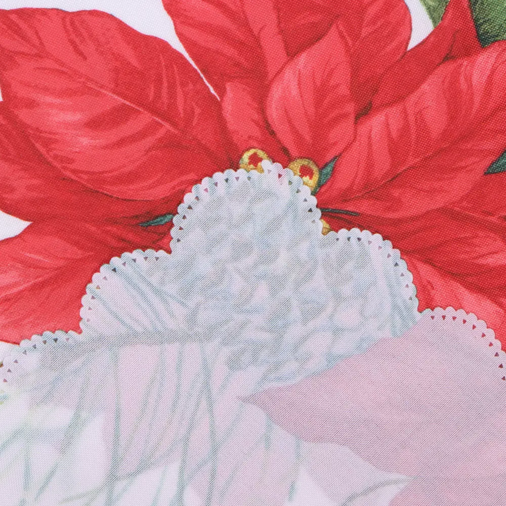 Фото 10 Скатерть на стол Доляна 9580623, прямоугольная, 145x260 см, цвет белый