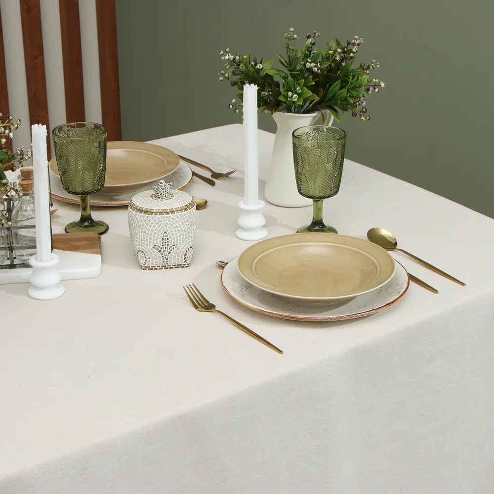 Фото 2 Скатерть на стол Доляна My magic kitchen круглая 149x180 см цвет разноцветный Фото 2 Скатерть на стол Доляна My magic kitchen круглая 149x180 см цвет разноцветный