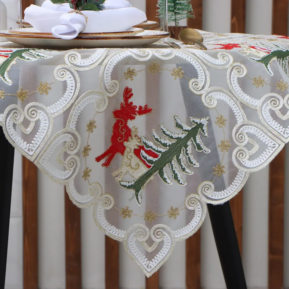 Фото 3 Скатерть на стол Этель Сказочная круглая 85x85 см цвет разноцветный Фото 3 Скатерть на стол Этель Сказочная круглая 85x85 см цвет разноцветный