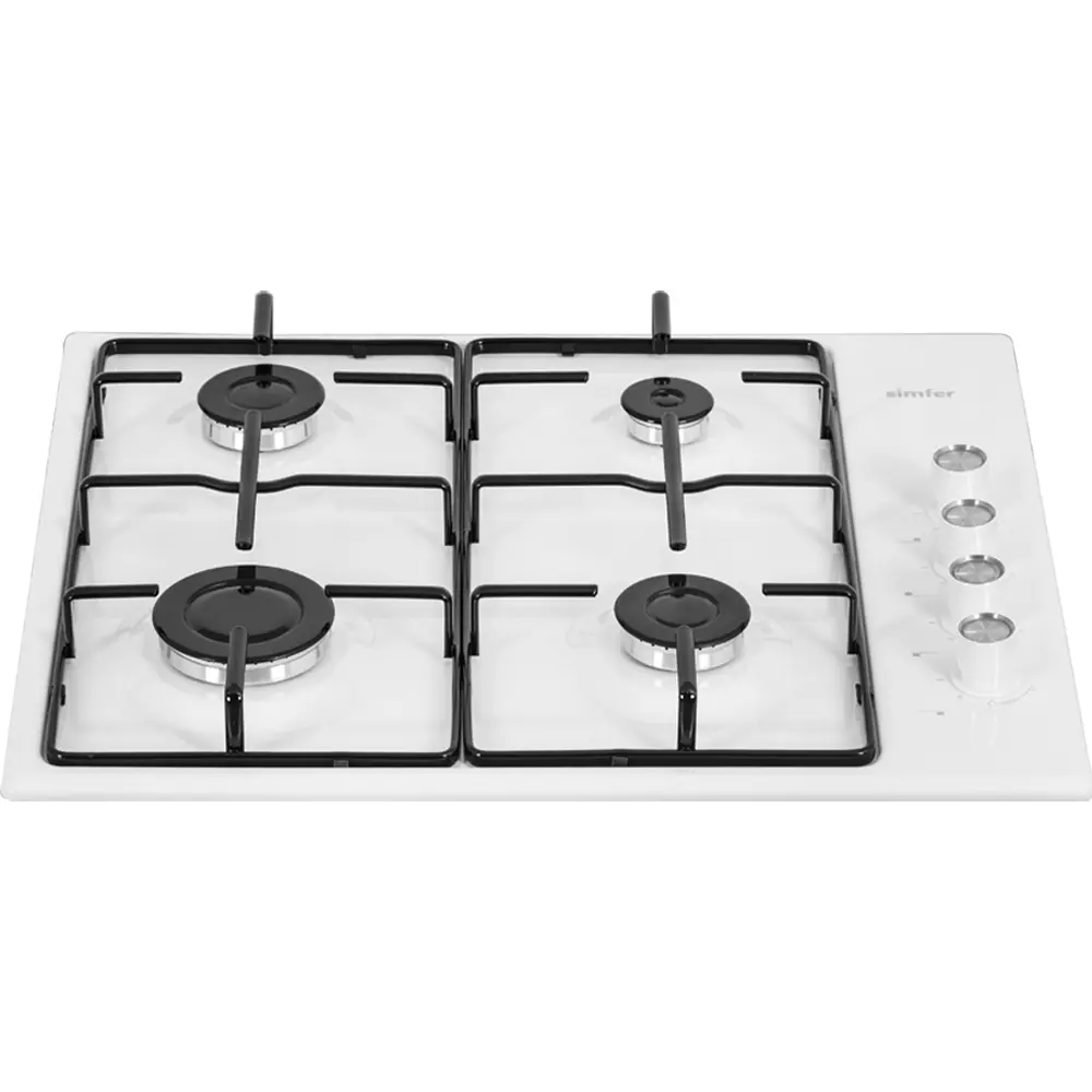 Фото 5 Газовая варочная панель Simfer H60Q40400 60 см 4 конфорки цвет белый Фото 5 Газовая варочная панель Simfer H60Q40400 60 см 4 конфорки цвет белый