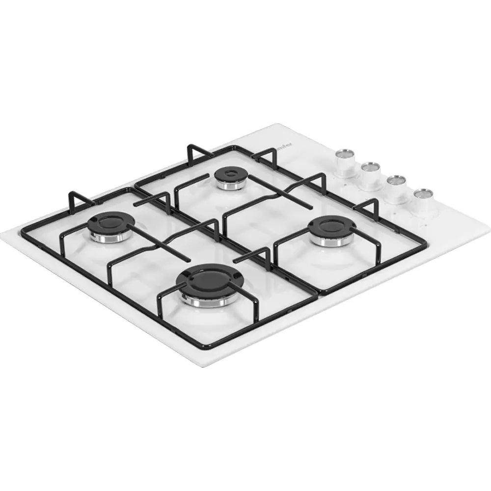 Фото 3 Газовая варочная панель Simfer H60Q40400 60 см 4 конфорки цвет белый Фото 3 Газовая варочная панель Simfer H60Q40400 60 см 4 конфорки цвет белый