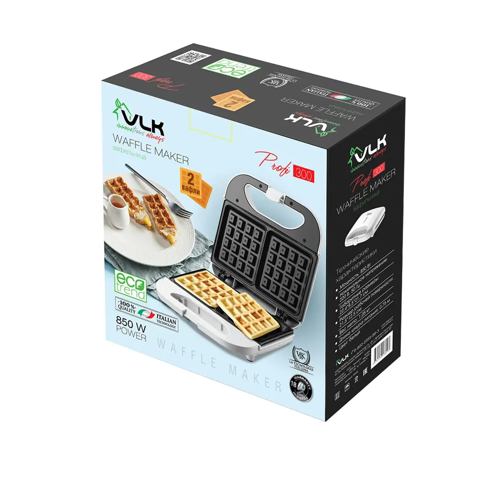 Фото 7 Вафельница Vlk Profi-300 цвет белый Фото 7 Вафельница Vlk Profi-300 цвет белый