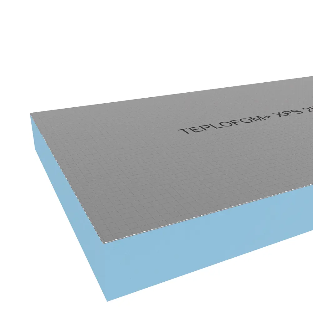 Фото 3 Конструкционная панель XPS 100мм Teplofom 2500x600мм 4.5м² односторонний слой 3шт