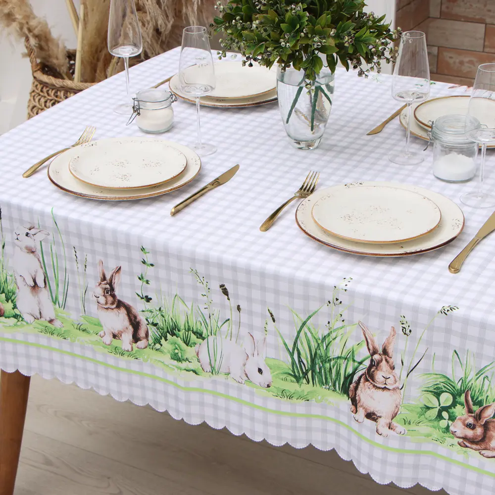 Фото 4 Скатерть на стол Доляна Easter joy круглая 145x220 см цвет разноцветный Фото 4 Скатерть на стол Доляна Easter joy круглая 145x220 см цвет разноцветный