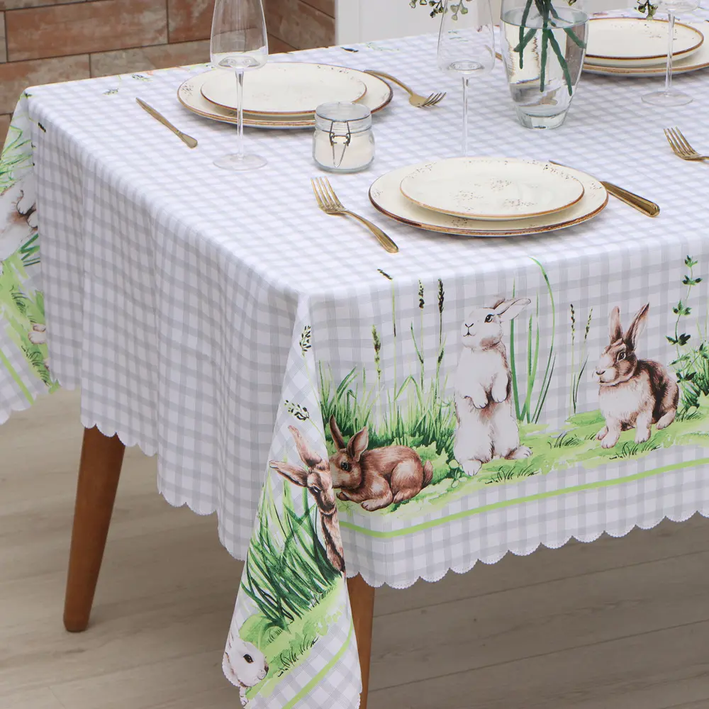 Фото 3 Скатерть на стол Доляна Easter joy круглая 145x220 см цвет разноцветный Фото 3 Скатерть на стол Доляна Easter joy круглая 145x220 см цвет разноцветный