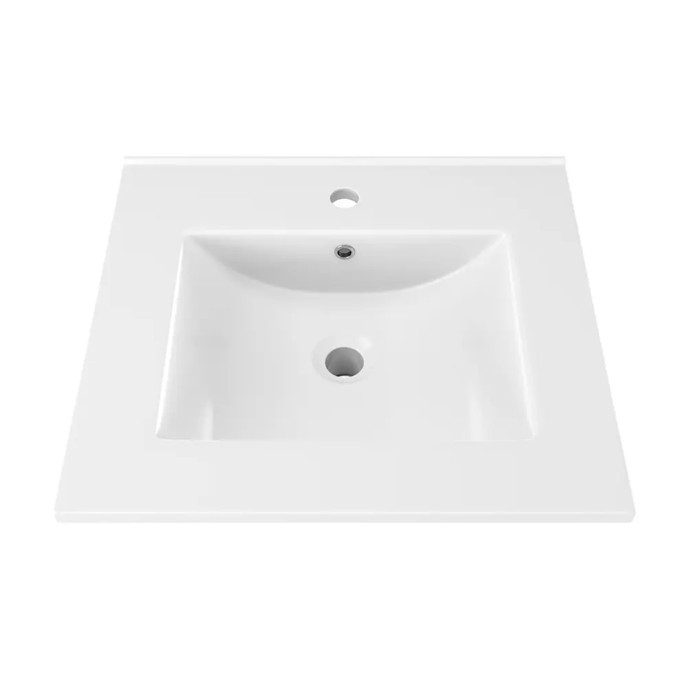 Фото 12 Тумба под раковину подвесная Teymi F16018 50см с раковиной цвет Netta 50 дуб/графит+ ritta 50