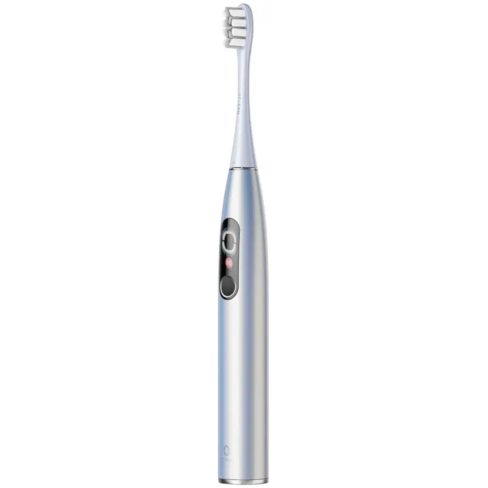 Фото Зубная щетка электрическая Oclean X Pro Digital Set Y2076 серебристый Фото Зубная щетка электрическая Oclean X Pro Digital Set Y2076 серебристый