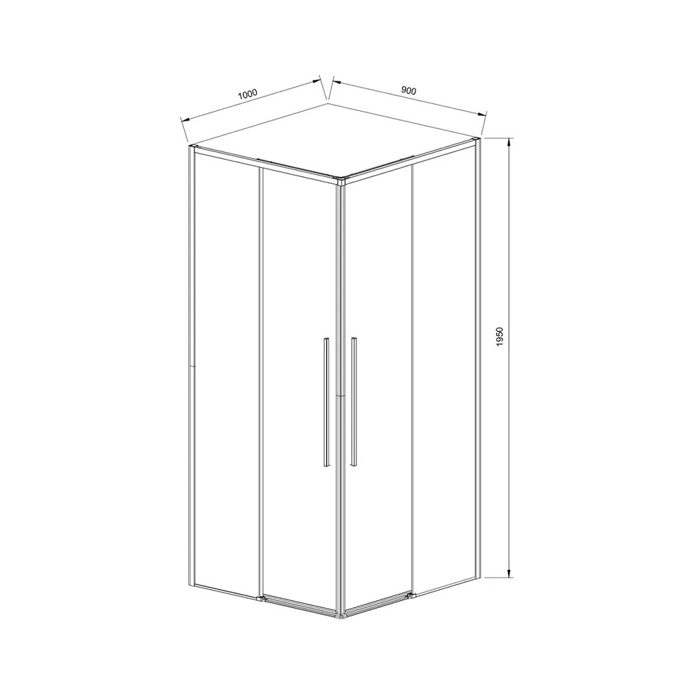 Фото 3 Душевой уголок Vincea Slim-N VSS-4SN9010CLB прямоугольник 90x100см черный профиль эффект стекла прозрачное закаленное стекло Фото 3 Душевой уголок Vincea Slim-N VSS-4SN9010CLB прямоугольник 90x100см черный профиль эффект стекла прозрачное закаленное стекло