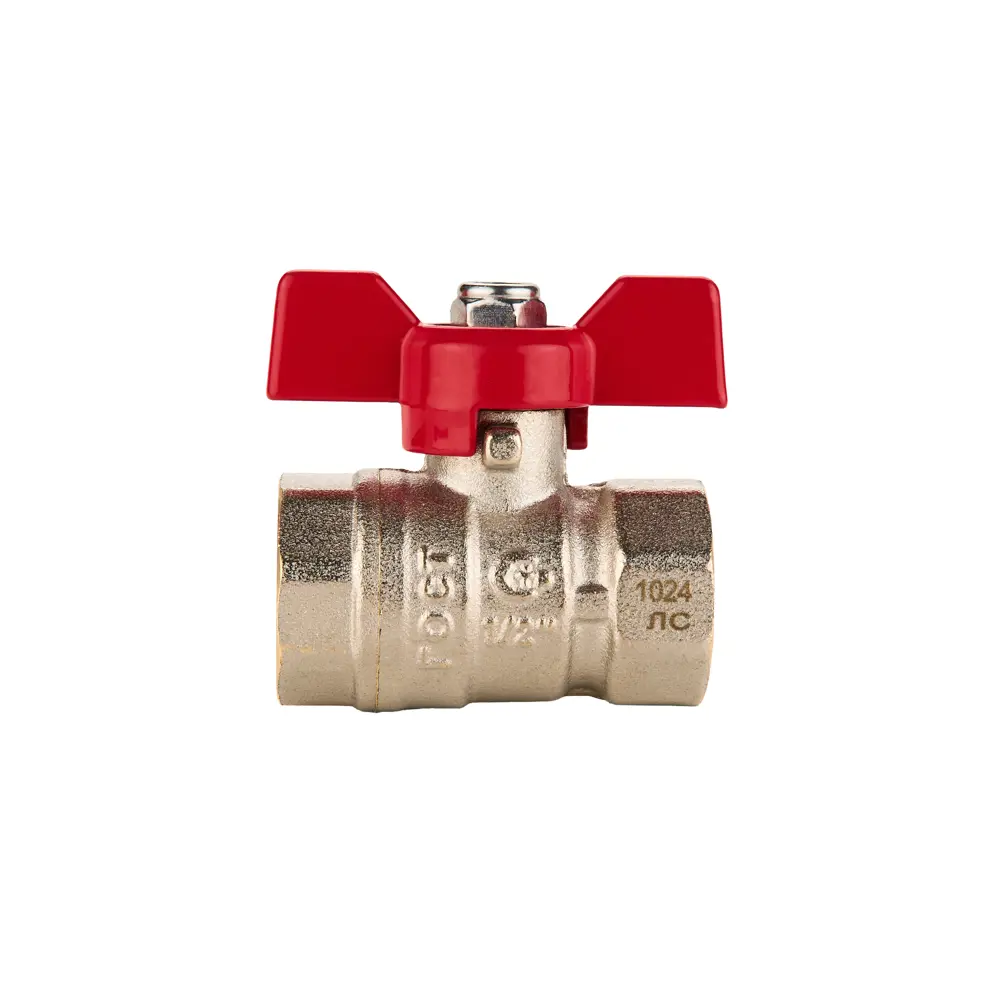 Фото 3 Кран шаровой прямой Sanext 8751 DN15 PN40 1/2" ВР латунь ручка бабочка Фото 3 Кран шаровой прямой Sanext 8751 DN15 PN40 1/2" ВР латунь ручка бабочка