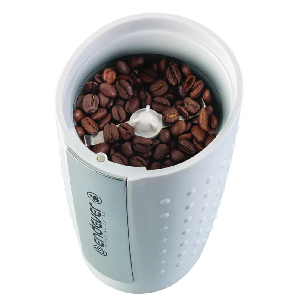 Фото 6 Кофемолка Endever 200 Вт цвет белый Фото 6 Кофемолка Endever 200 Вт цвет белый