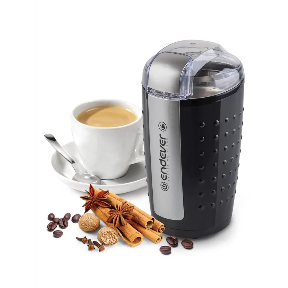 Фото 5 Кофемолка Endever 200 Вт цвет черный Фото 5 Кофемолка Endever 200 Вт цвет черный