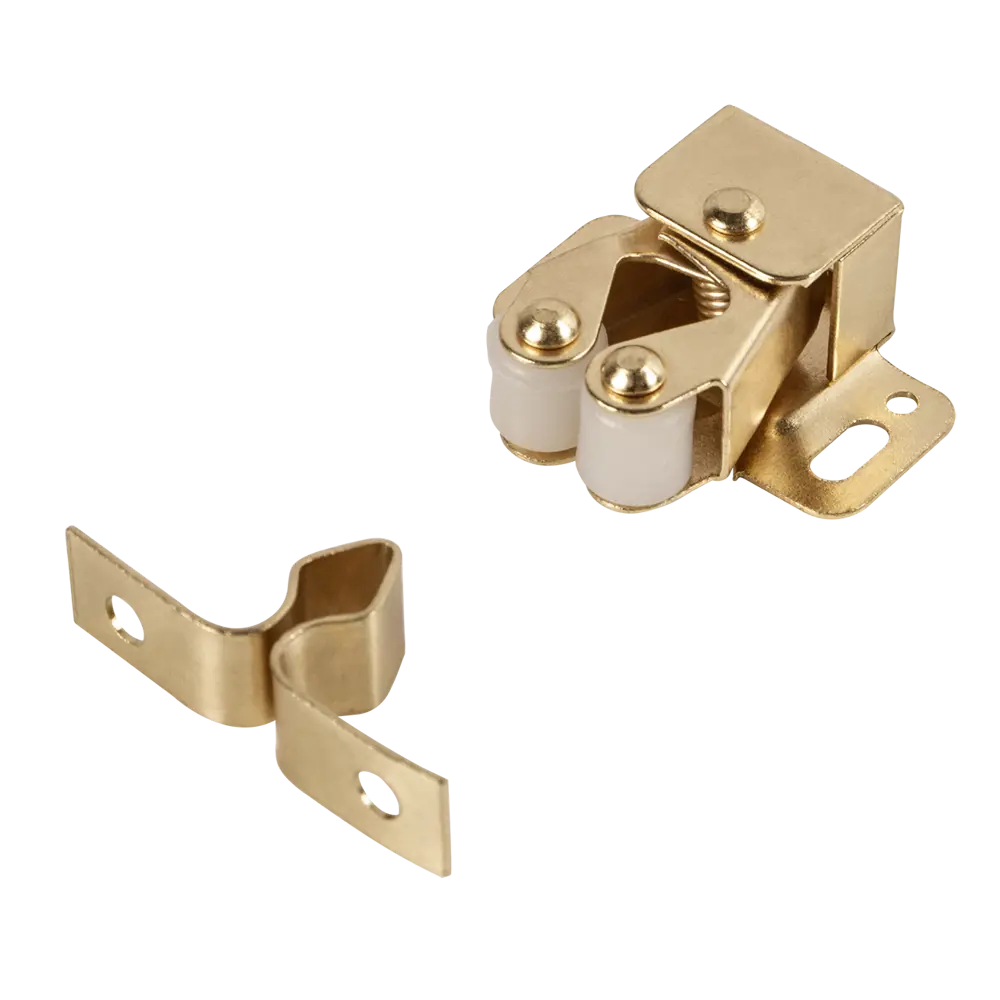 Фото Защелка роликовая металл 32x26 мм золото Фото Защелка роликовая металл 32x26 мм золото