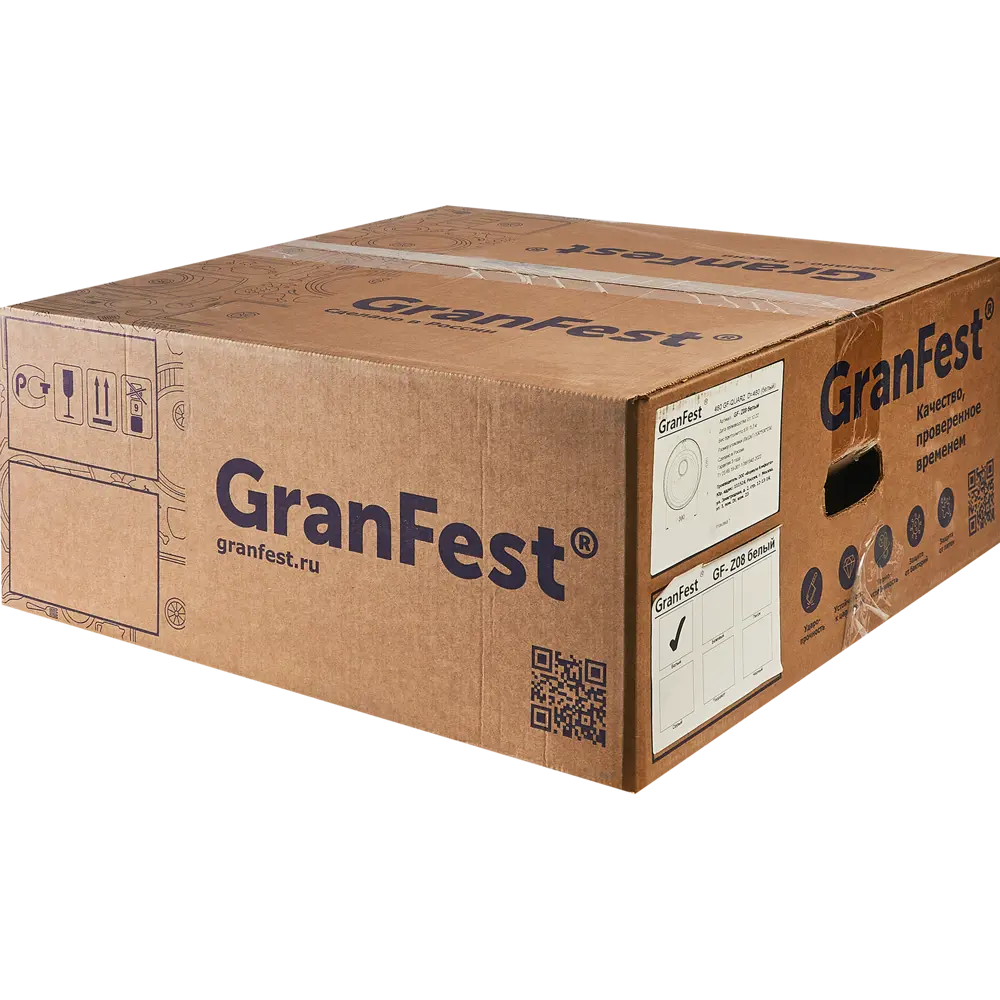 Фото 8 Мойка для кухни врезная Granfest Quarz GF-08 47.9x47.9 см глубина чаши 18 см кварц цвет белый Фото 8 Мойка для кухни врезная Granfest Quarz GF-08 47.9x47.9 см глубина чаши 18 см кварц цвет белый