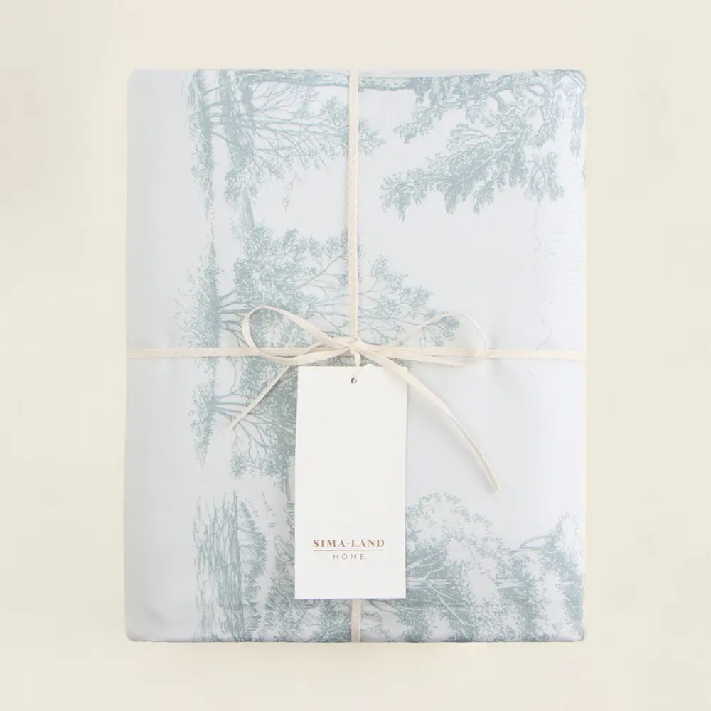 Фото 2 Пододеяльник Sima-land home Forest 10389525 220x180 см хлопок цвет белый, голубой Фото 2 Пододеяльник Sima-land home Forest 10389525 220x180 см хлопок цвет белый, голубой