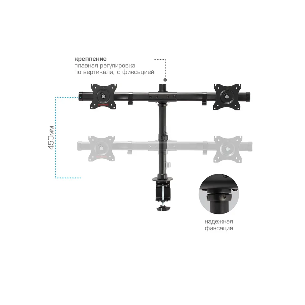 Фото 4 Кронштейн для крепления телевизора Kromax цвет черный LCD-T42