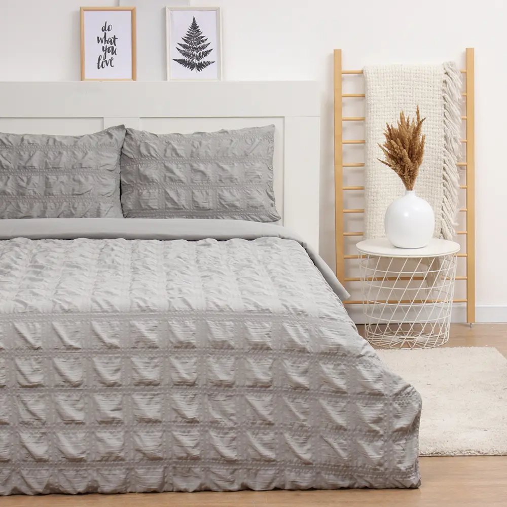 Фото Комплект постельного белья Lovelife Texture: gray 10323177 хлопок 1.5-спальный наволочки 50 x 70- 2 шт цвет разноцветный Фото Комплект постельного белья Lovelife Texture: gray 10323177 хлопок 1.5-спальный наволочки 50 x 70- 2 шт цвет разноцветный