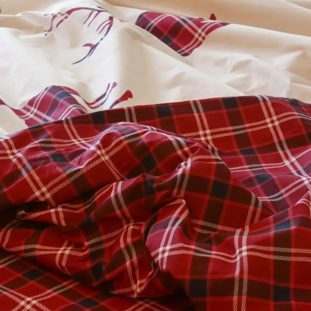 Фото 4 Комплект постельного белья Этель Scottish deer 10385151 хлопок 1.5-спальный наволочки 70 x 70- 2 шт цвет разноцветный