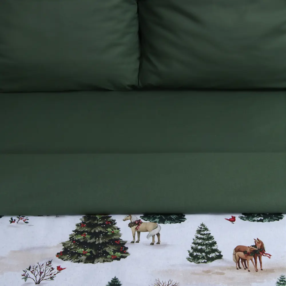 Фото 11 Комплект постельного белья Этель Winter ranch 10385157 хлопок 1.5-спальный наволочки 70 x 70- 2 шт цвет разноцветный