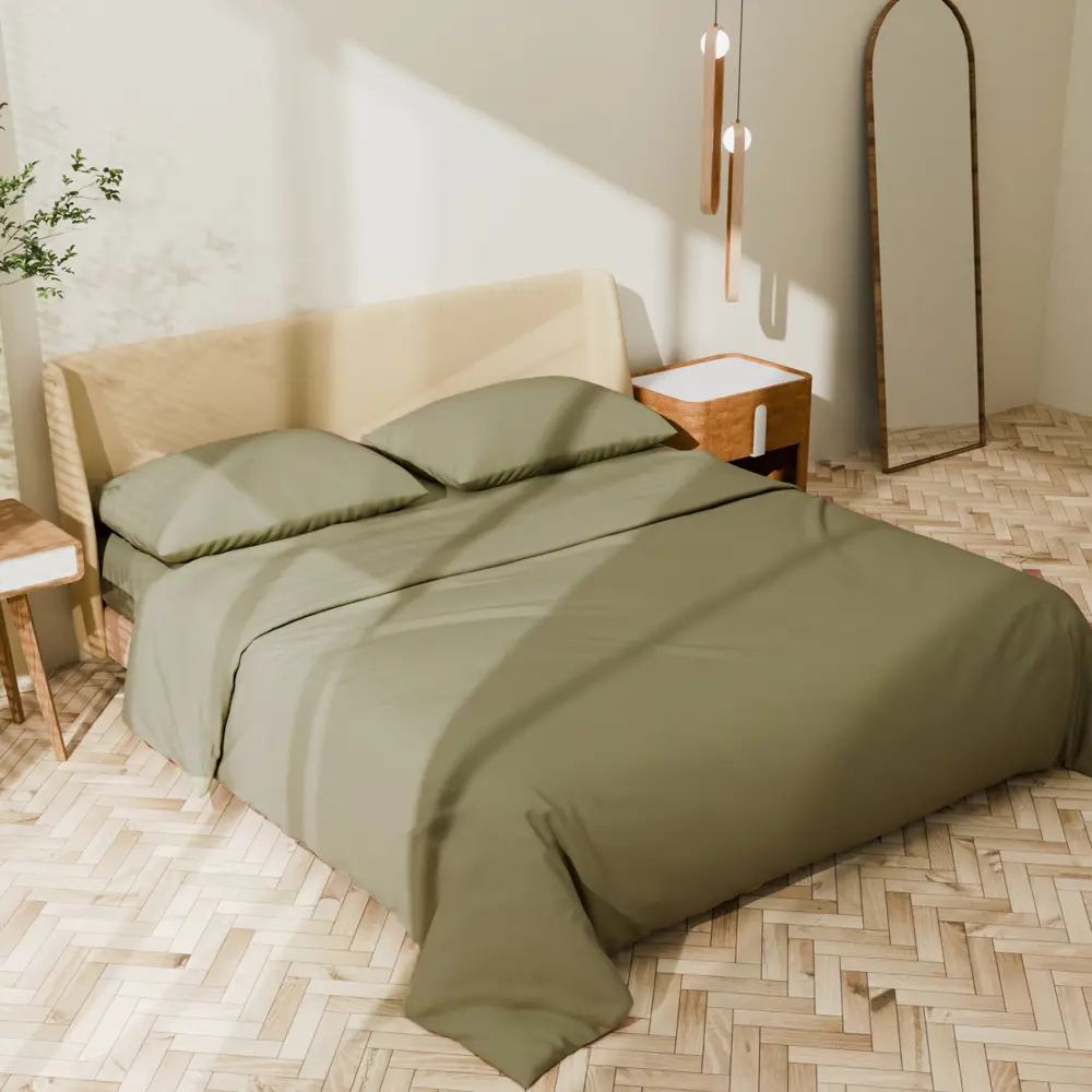 Фото 4 Комплект постельного белья Lovelife Ripe olive 10366222 хлопок 1.5-спальный наволочки 50 x 70- 2 шт цвет разноцветный