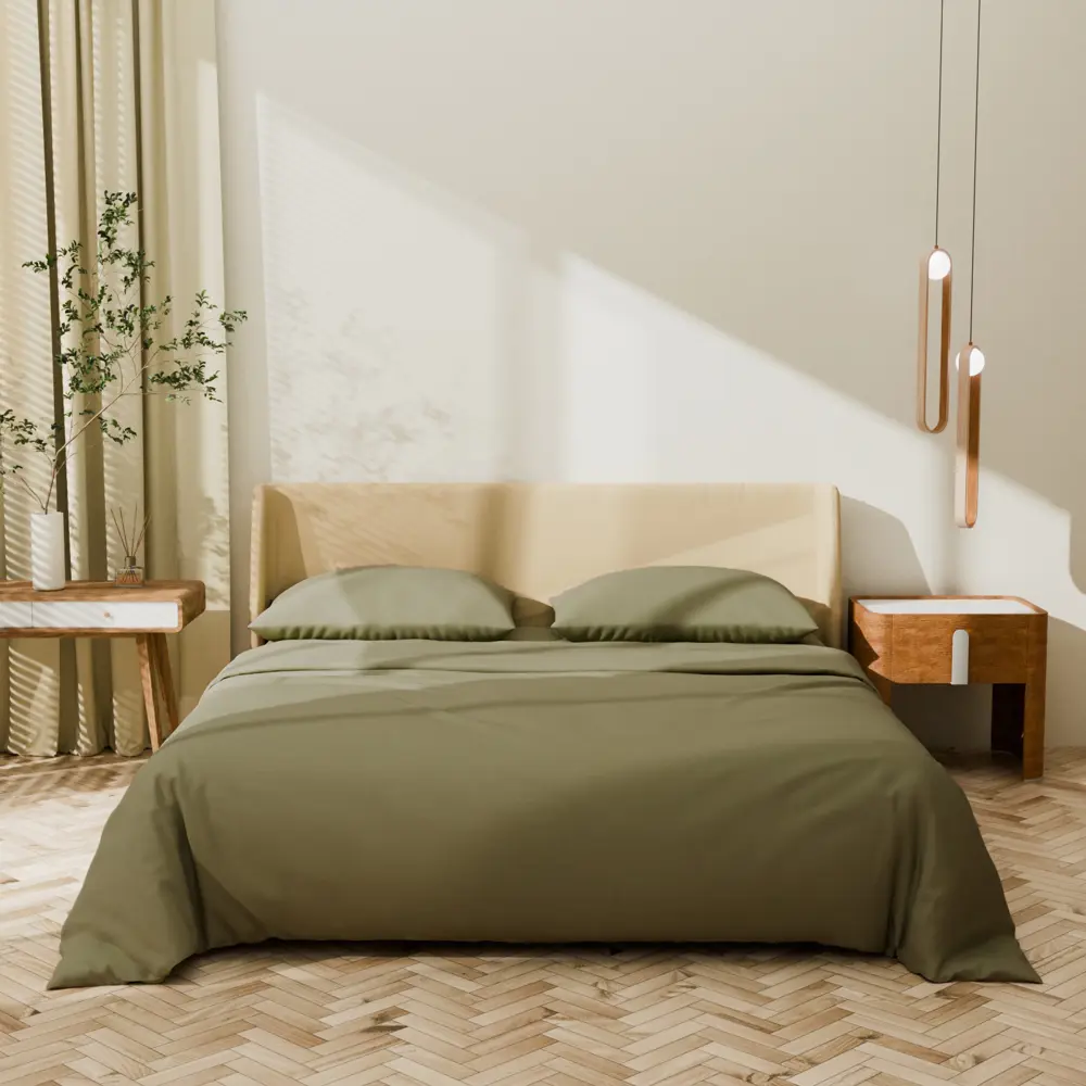 Фото 3 Комплект постельного белья Lovelife Ripe olive 10366222 хлопок 1.5-спальный наволочки 50 x 70- 2 шт цвет разноцветный