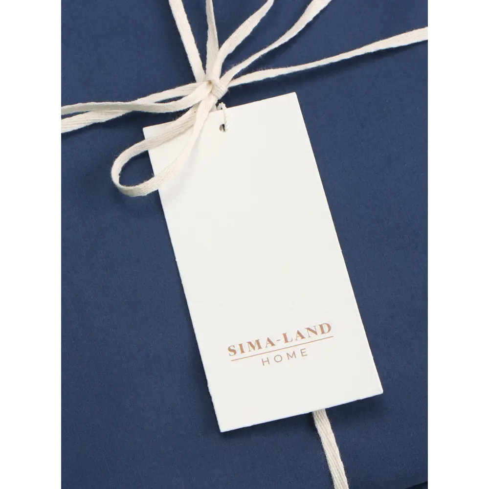 Фото 6 Простыня Sima-land home Percale 10445191 235x240 см хлопок без резинки цвет синий Фото 6 Простыня Sima-land home Percale 10445191 235x240 см хлопок без резинки цвет синий