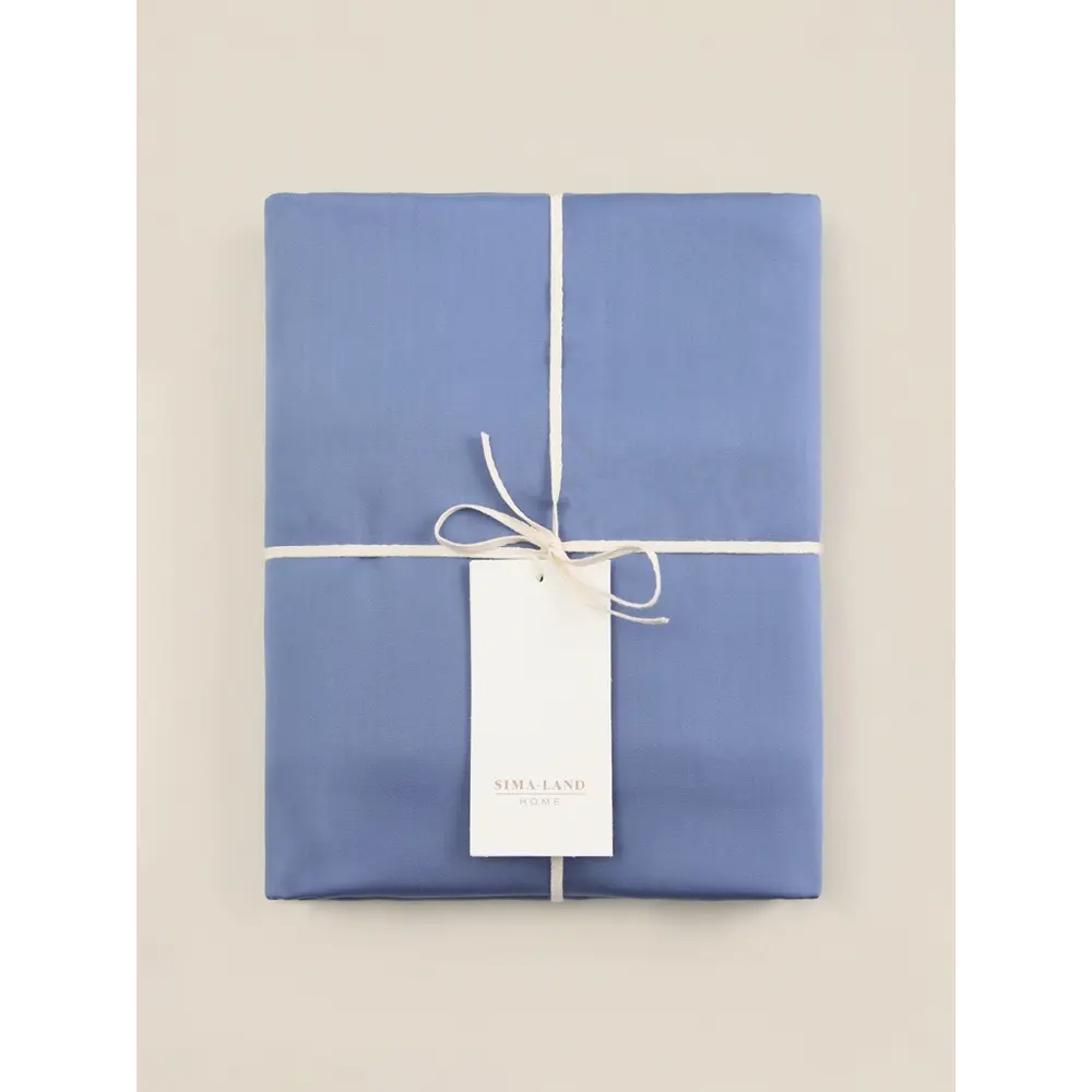 Фото 9 Простыня Sima-land home Modal 10518581 235x240 см хлопок без резинки цвет синий Фото 9 Простыня Sima-land home Modal 10518581 235x240 см хлопок без резинки цвет синий