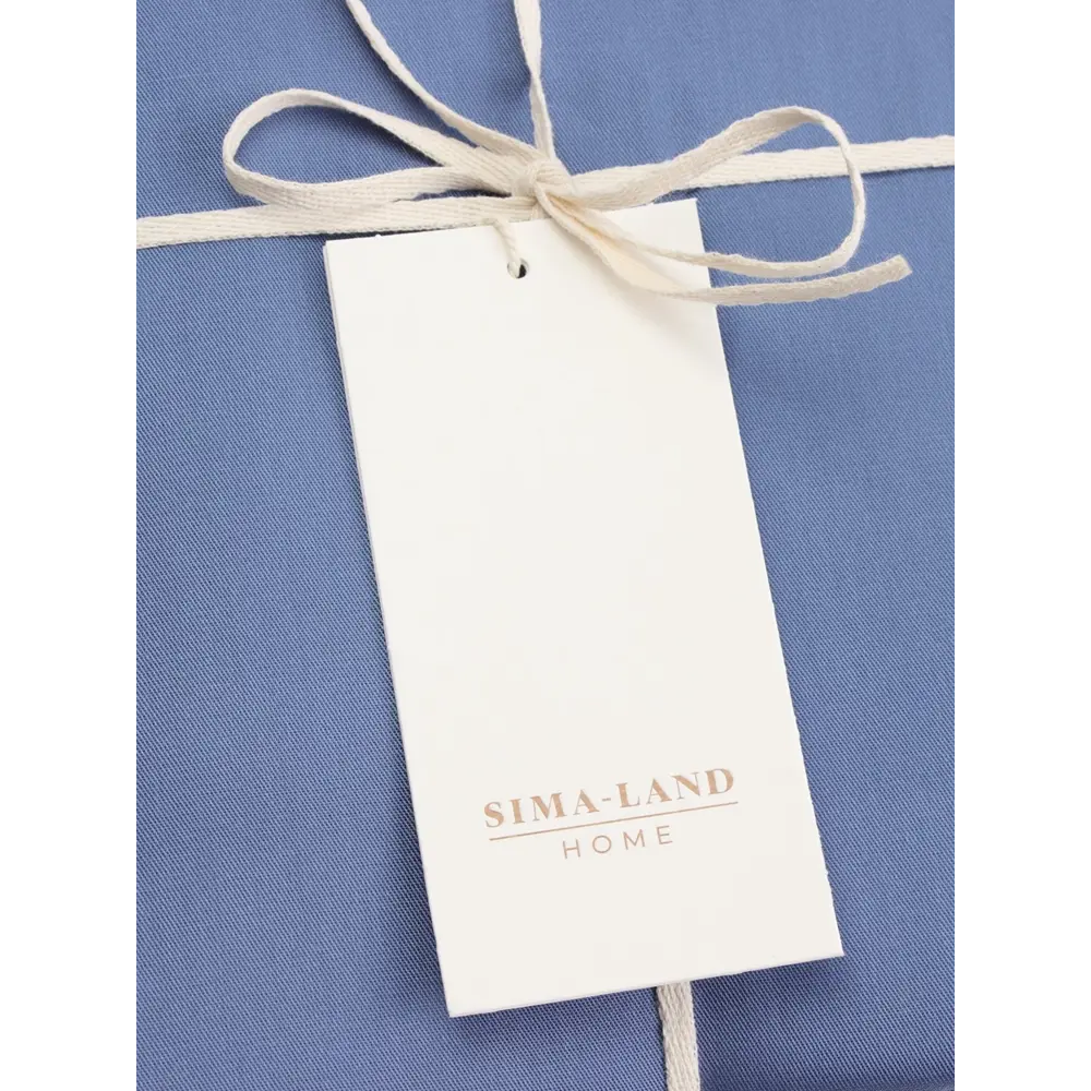 Фото 11 Простыня Sima-land home Modal 10518582 235x240 см хлопок без резинки цвет синий