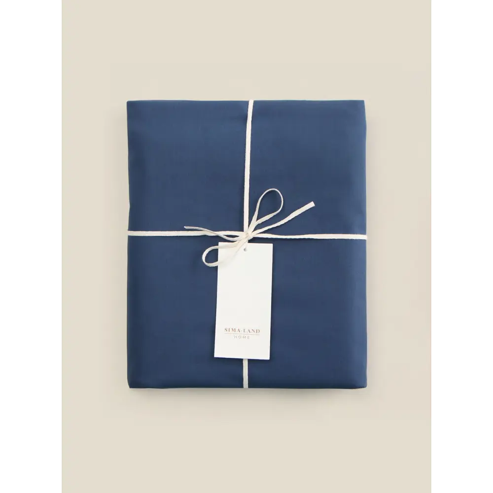 Фото 4 Простыня Sima-land home Percale 10445193 200x220 см хлопок на резинке цвет синий Фото 4 Простыня Sima-land home Percale 10445193 200x220 см хлопок на резинке цвет синий