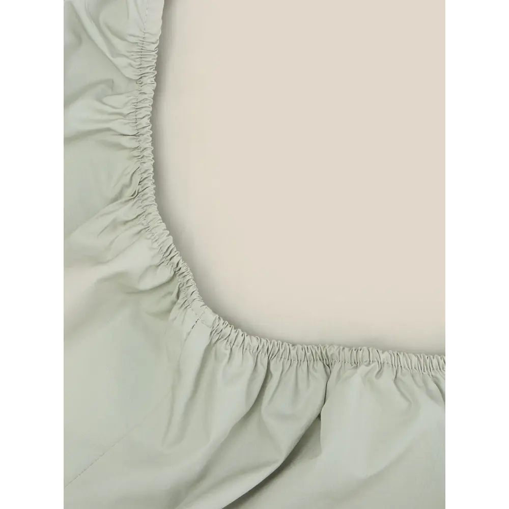 Фото 11 Простыня Sima-land home Percale 160x235 см хлопок на резинке цвет зеленый Фото 11 Простыня Sima-land home Percale 160x235 см хлопок на резинке цвет зеленый