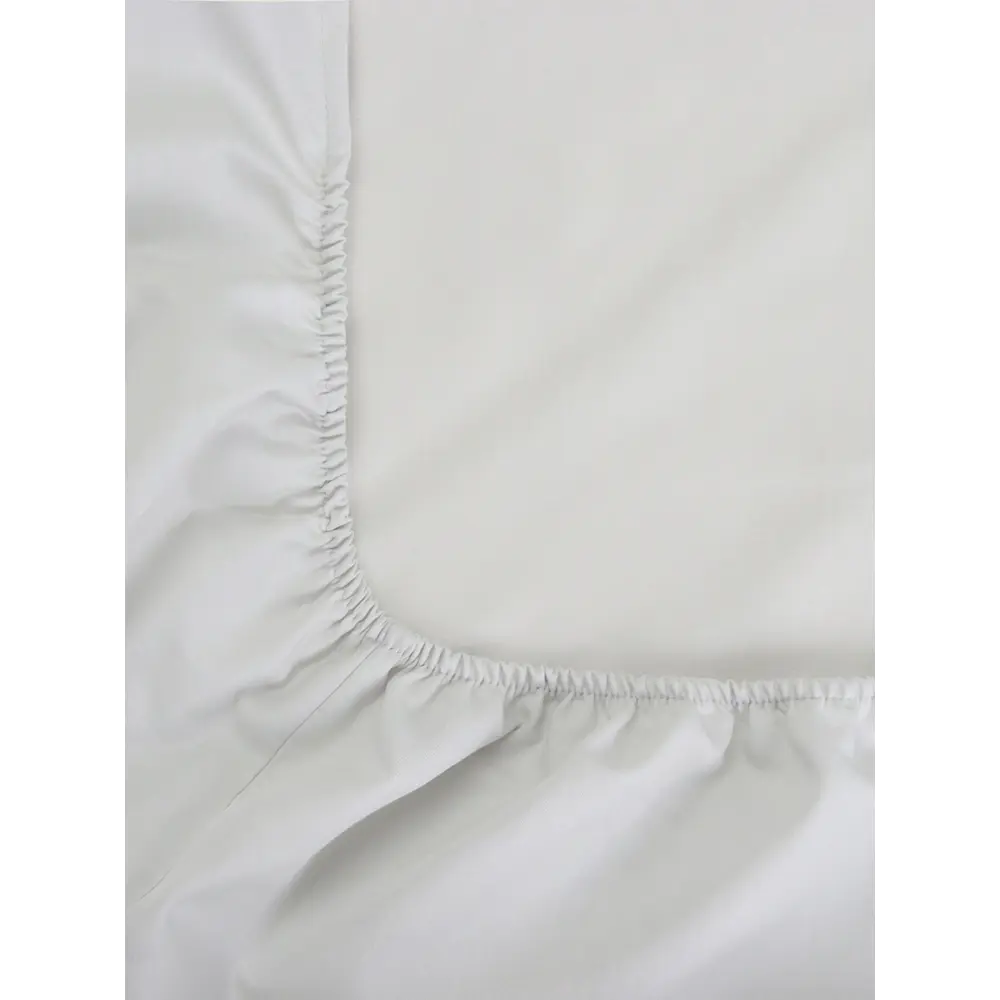 Фото 8 Простыня Sima-land home Foggy Dew 180x214 см хлопок на резинке цвет белый