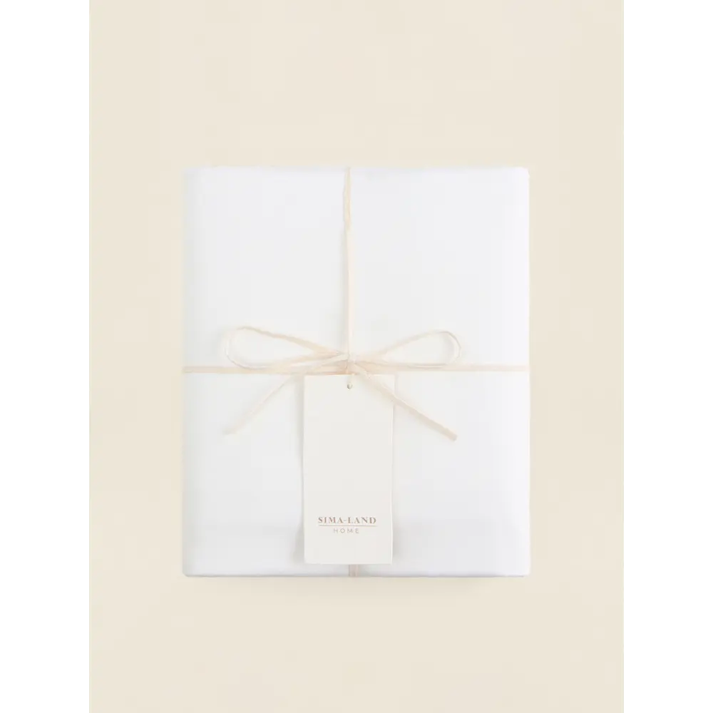 Фото 4 Простыня Sima-land home Natural color 160x235 см хлопок на резинке цвет белый Фото 4 Простыня Sima-land home Natural color 160x235 см хлопок на резинке цвет белый