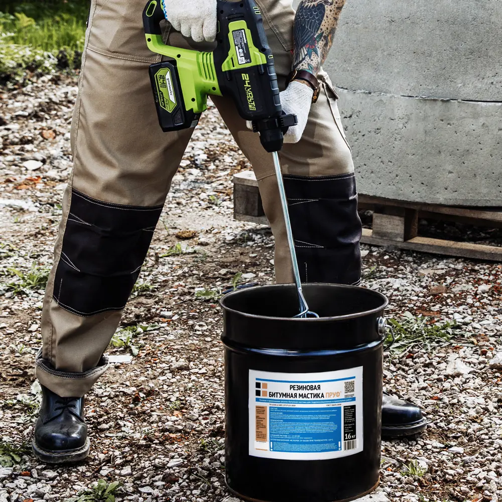 Фото 6 Мастика Пруф резиновая битумная 5л Фото 6 Мастика Пруф резиновая битумная 5л