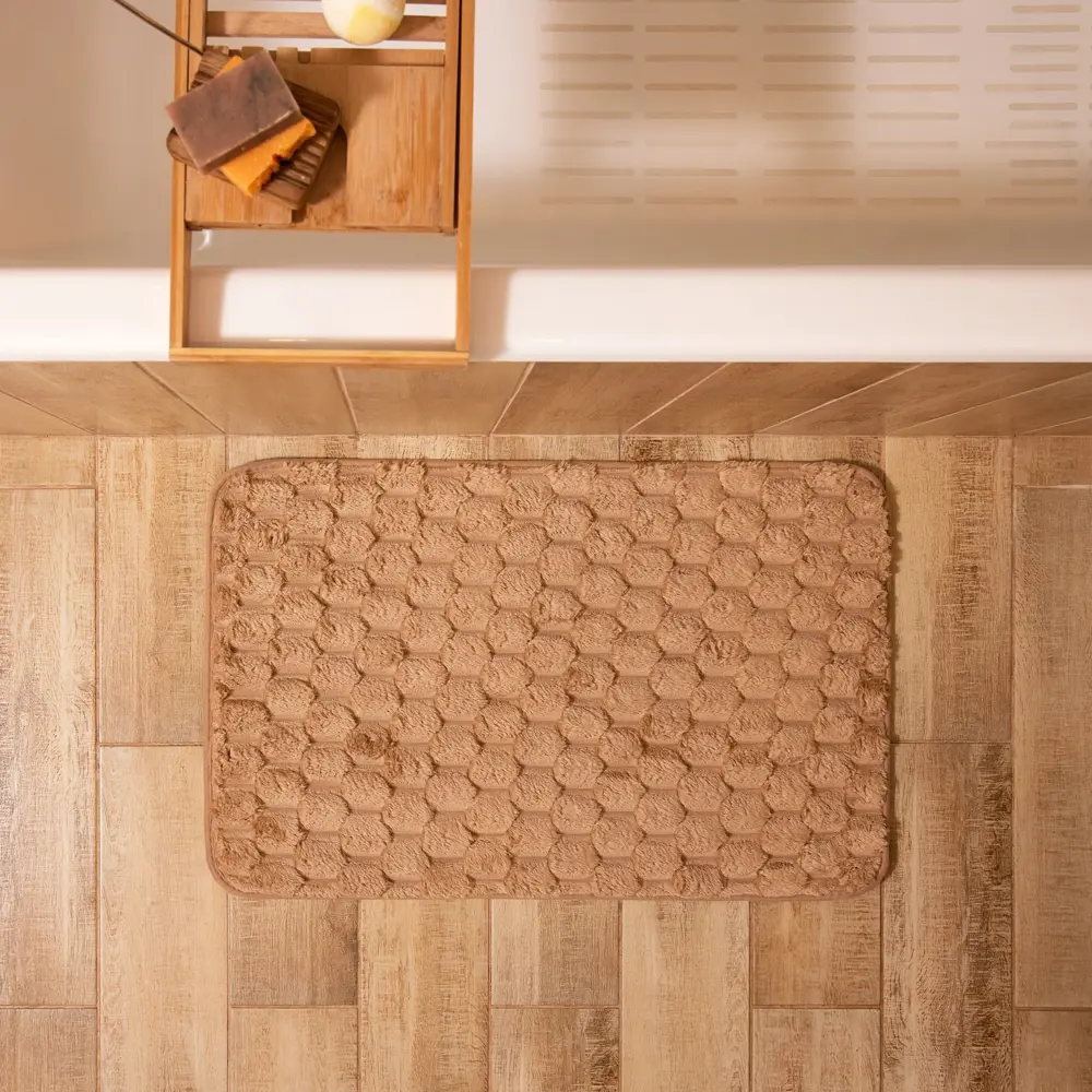 Фото 2 Коврик для ванной комнаты ЭТЕЛЬ 10516174 80x50см цвет разноцветный Фото 2 Коврик для ванной комнаты ЭТЕЛЬ 10516174 80x50см цвет разноцветный