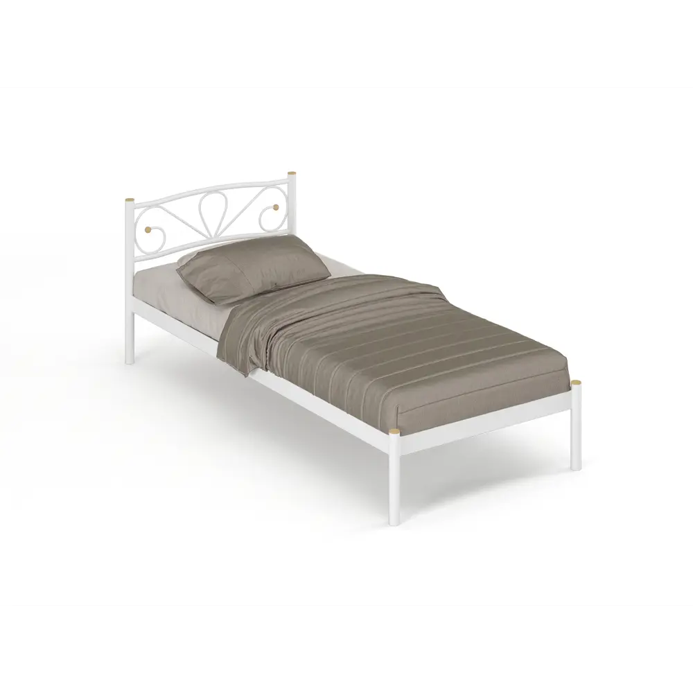 Фото Кровать Стиллмет Нео 200x90 см ортопедическое основание цвет белый Фото Кровать Стиллмет Нео 200x90 см ортопедическое основание цвет белый