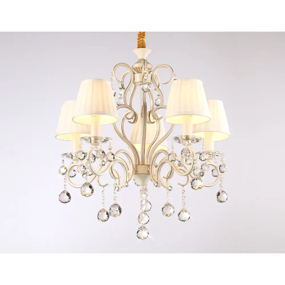 Фото 3 Люстра подвесная Ambrella light Traditional Tr4560 5 ламп 12 м² цвет бежевый Фото 3 Люстра подвесная Ambrella light Traditional Tr4560 5 ламп 12 м² цвет бежевый