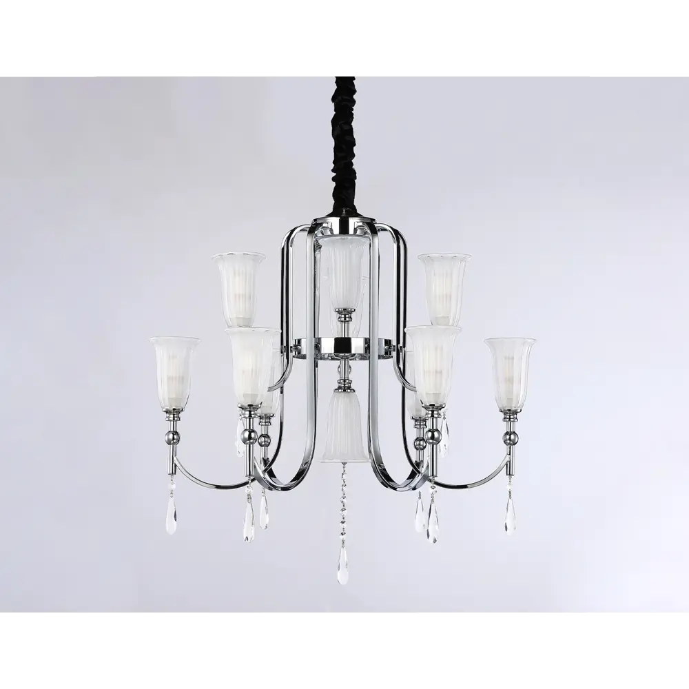 Фото 3 Люстра подвесная Ambrella light Traditional Tr3249 9 ламп 18 м² цвет хром Фото 3 Люстра подвесная Ambrella light Traditional Tr3249 9 ламп 18 м² цвет хром