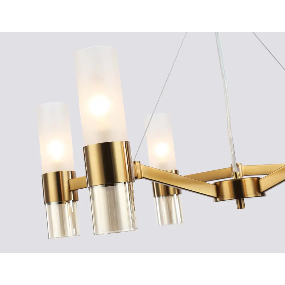 Фото 3 Люстра подвесная Ambrella light High Lh55114 6 ламп 20 м² цвет белый янтарный латунь Фото 3 Люстра подвесная Ambrella light High Lh55114 6 ламп 20 м² цвет белый янтарный латунь