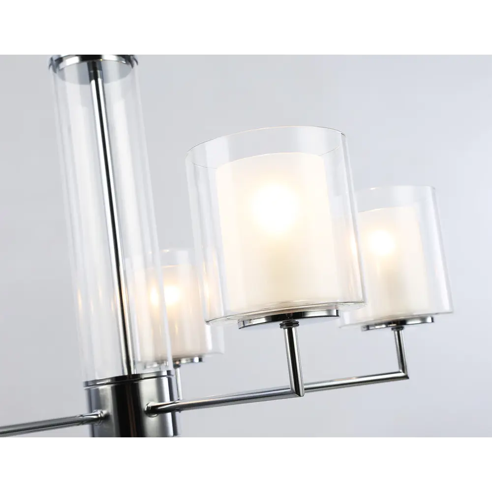 Фото 2 Люстра подвесная Ambrella light High Lh56001 6 ламп 18 м² цвет хром белый прозрачный Фото 2 Люстра подвесная Ambrella light High Lh56001 6 ламп 18 м² цвет хром белый прозрачный