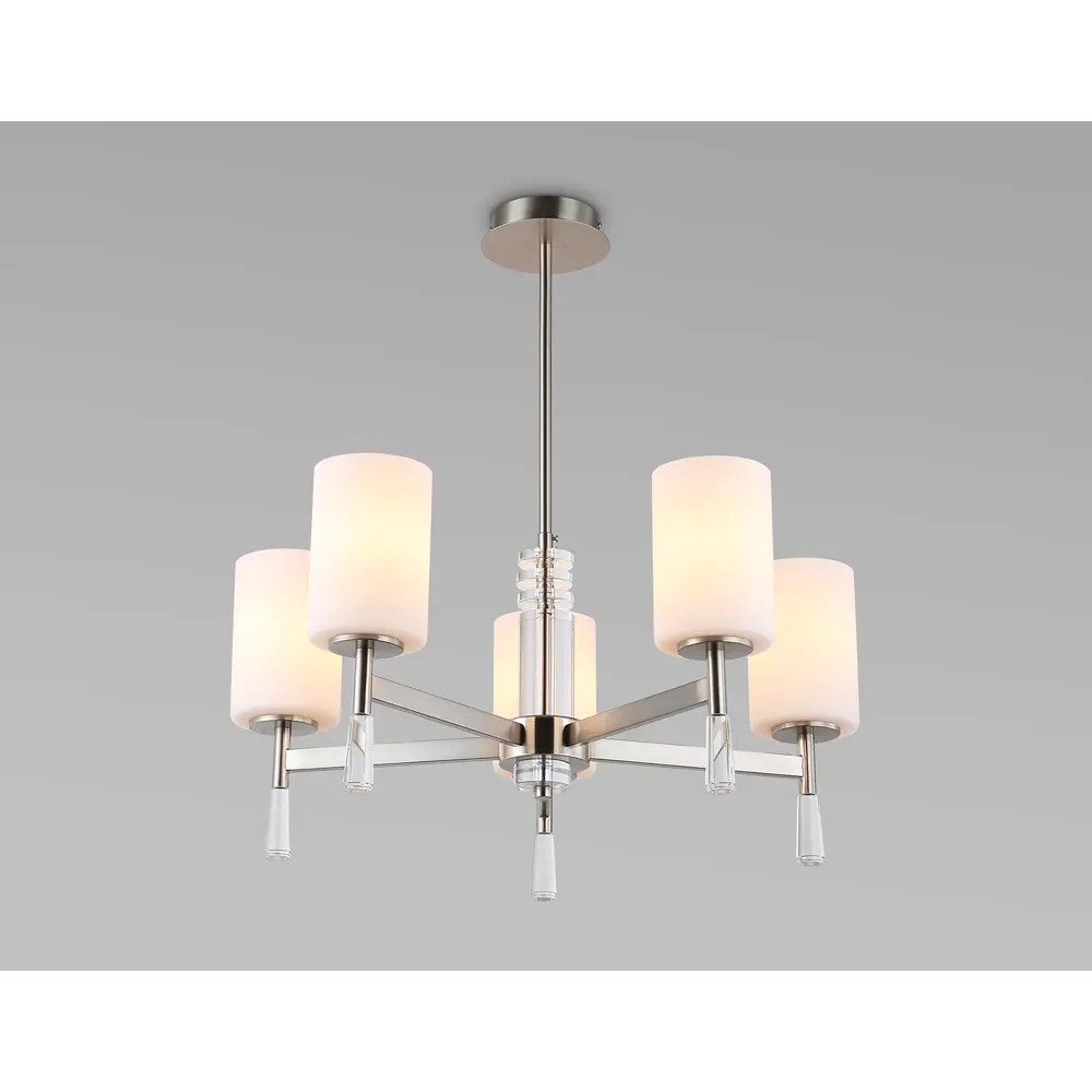 Фото 4 Люстра на штанге Ambrella light High Lh56251 5 ламп 20 м² цвет белый никель Фото 4 Люстра на штанге Ambrella light High Lh56251 5 ламп 20 м² цвет белый никель