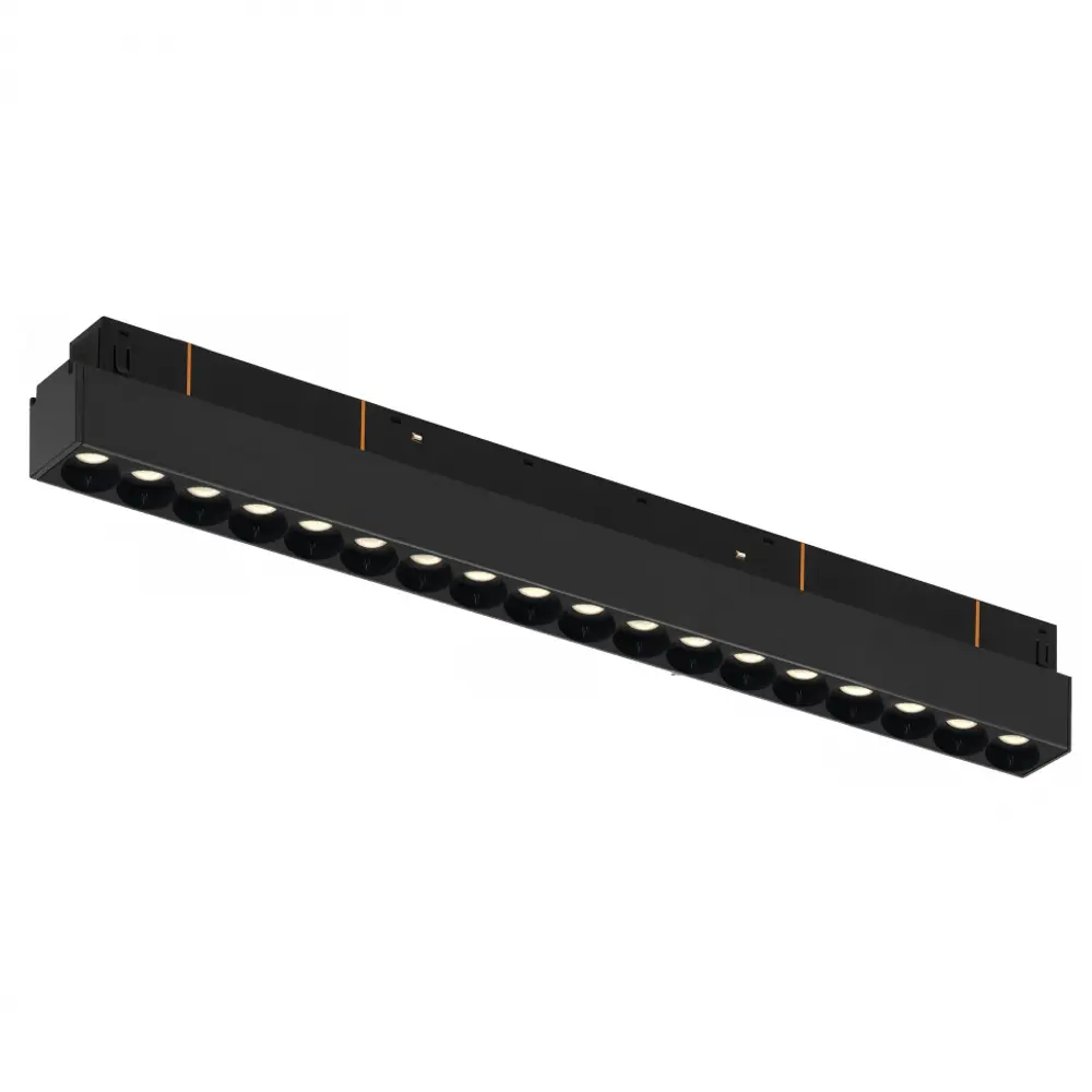 Фото Трековый светильник линейный светодиодный Iledex 4822-002-l350-18w-38dg-3000k-bk 18 Вт магнитный теплый белый (желтый) свет цвет черный