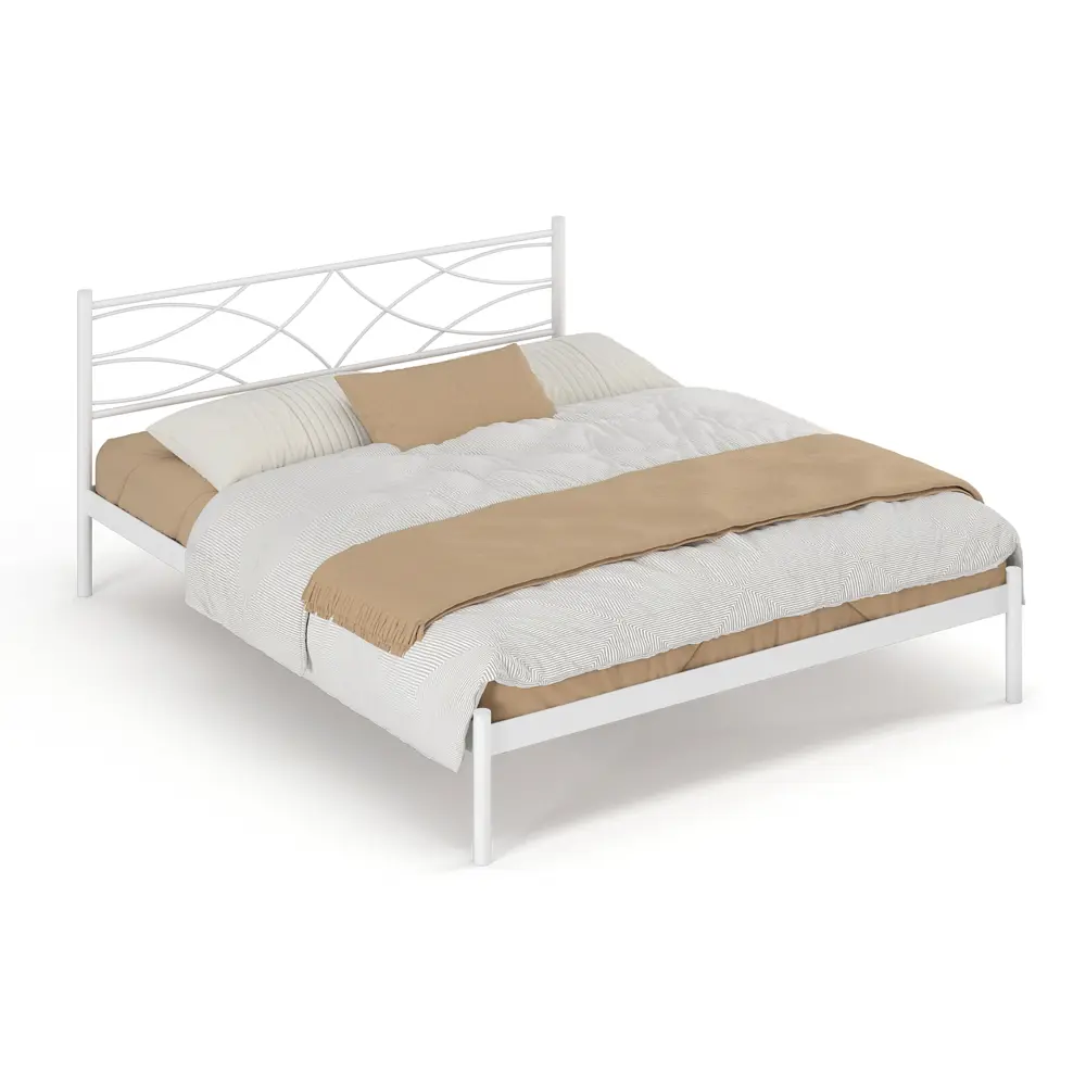 Фото Кровать Стиллмет Экзотика 200x120 см ортопедическое основание цвет белый Фото Кровать Стиллмет Экзотика 200x120 см ортопедическое основание цвет белый