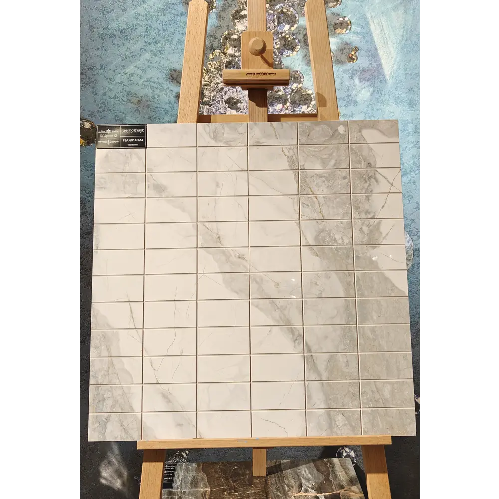 Фото Керамогранит Sal sapiente Art stone PSA 6014 FM 4 60x60см цвет холодный белый с активным серым рисунком Фото Керамогранит Sal sapiente Art stone PSA 6014 FM 4 60x60см цвет холодный белый с активным серым рисунком