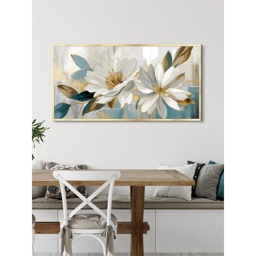 Фото 5 Картина в раме Grafis-art Цветочная бирюза 53x103 см Фото 5 Картина в раме Grafis-art Цветочная бирюза 53x103 см