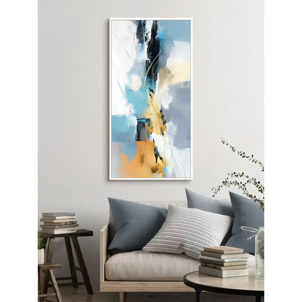 Фото 4 Картина в раме Grafis-art Бирюзовое течение 53x103 см Фото 4 Картина в раме Grafis-art Бирюзовое течение 53x103 см
