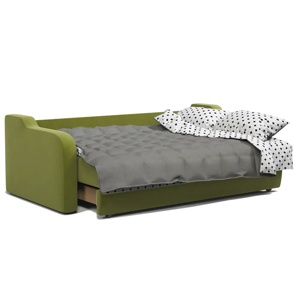 Фото 6 Диван раскладной Гамма Грант М 140 224x102x109 см велюр цвет зеленый Фото 6 Диван раскладной Гамма Грант М 140 224x102x109 см велюр цвет зеленый
